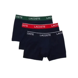 Lacoste Pack de 3 boxers VertMarine-Rouge-Marine