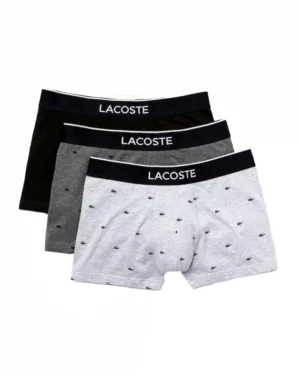 Lacoste Pack de 3 boxers Noir-Bitume-Chinailber