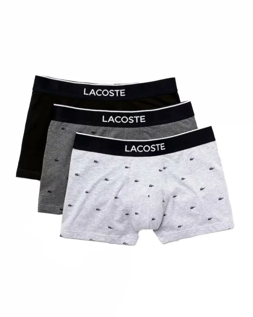 Lacoste Pack de 3 boxers Noir-Bitume-Chinailber