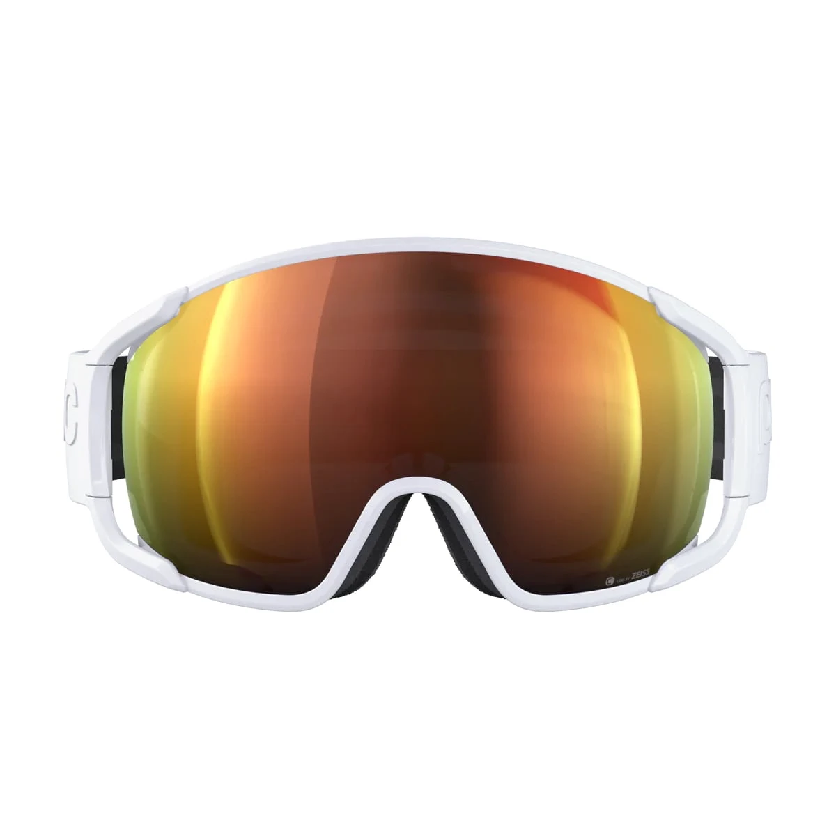 Skibrille POC Zonula Hydrogen White Partly Sunny Orange – Bild 3