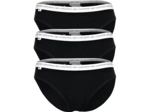 Slip Lacoste Pack de 3 Briefs Black