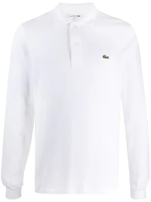 Polo Lacoste Longsleeve White