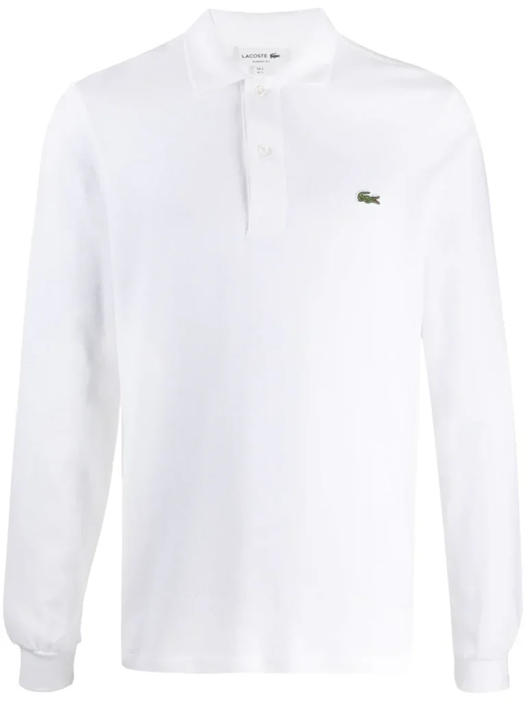 Polo Lacoste Longsleeve White