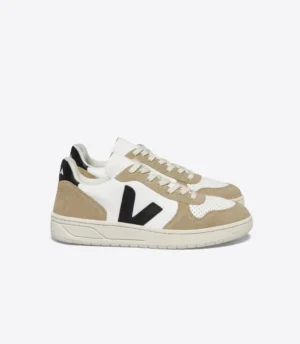 Chaussure Veja V-10 Extra White Black Sahara