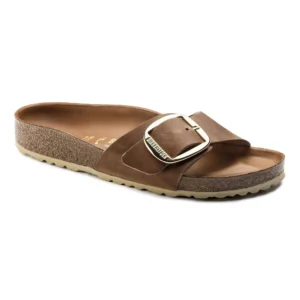 Sandalen Birkenstock Madrid Big Buckle LEOI Cognac