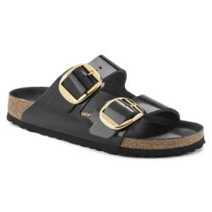 Sandalen Birkenstock Arizona Big Buckle LENA High Shine Black
