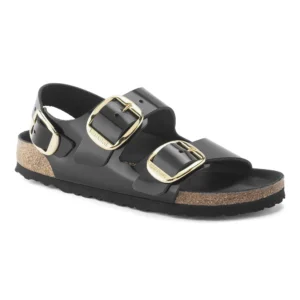 Sandalen Birkenstock Milano Big Buckle LENA High Shine Black