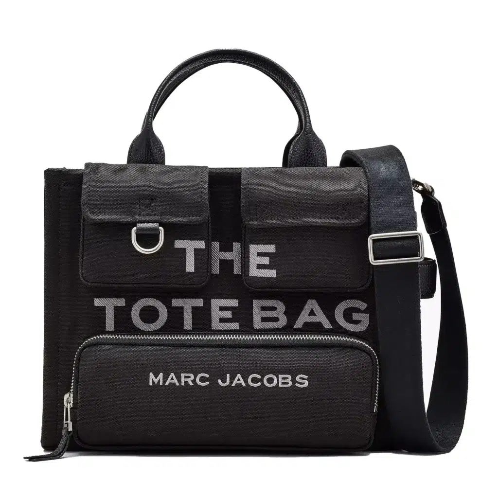 Tasche Marc Jacobs The Cargo Canvas Medium Tote Bag Black