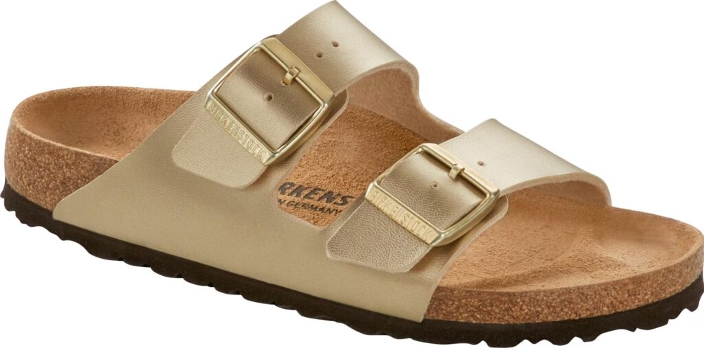 Sandalen Birkenstock Arizona BF Narrow Gold